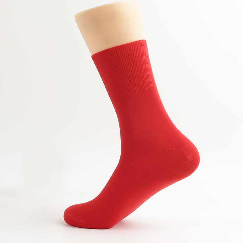 Men Spring and Summer Middle Aged and Elderly People Loose Mouth Not Foot Cotton Socks