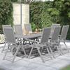 Vidaxl 9-Cz. Garden Furniture Set, Solid Acacia Wood