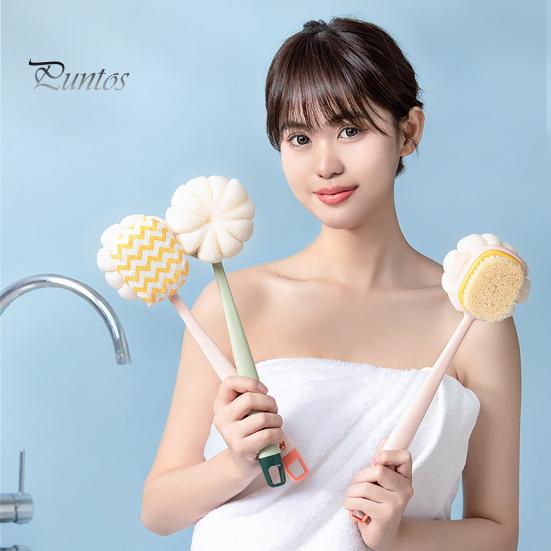 Body Scrubber High density Exfoliating Long Handle Bath Body Scrubber Brush for Bathroom