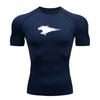 Men's Quick Dry Compression Workout T-Shirt, Breathable Pant