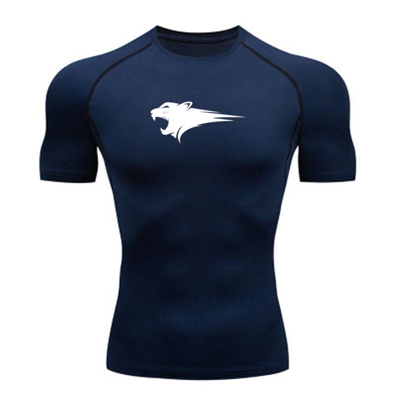 Men's Quick Dry Compression Workout T-Shirt, Breathable Pant