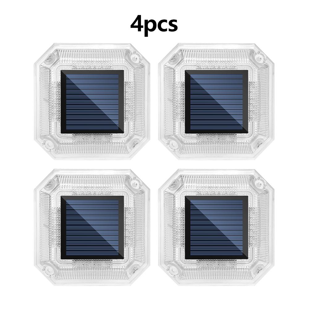 Solar Driveway Lights Outdoor 3 Mode LED Deck Light IP65 Waterproof Wall Light For Ground Walkway Pathway Lighting