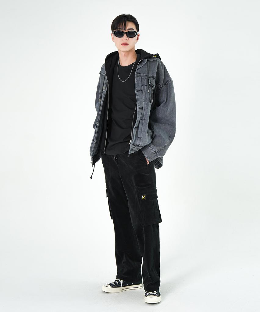 Znuz Coz Hooded Denim Jumper - Gray