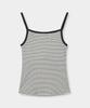 Yujen Ribbed Striped Sleeveless With Built-In Cap_3 Color