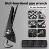 7/10inch Professional Pipe Wrench Plumbers Adjustable Heavy Duty Plumbing Tool Comfortable Grip Handle for Mechanics Home Repair