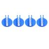 4 PCS Aluminum Grooved Magnetic Jack Pad Welding Jacking Adapter for SUV Truck Garage Blue