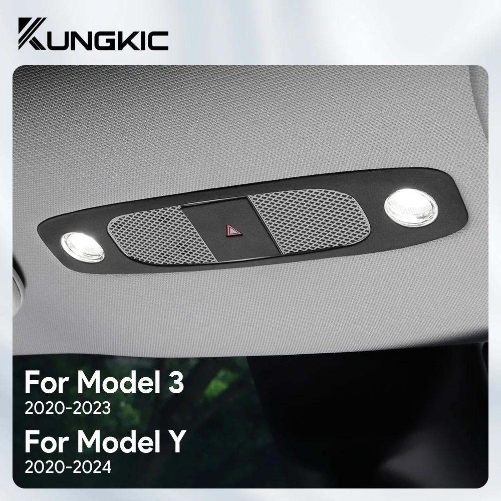For Tesla Model 3 2020-2023 Model Y 2020-2024 Suede Reading Light Frame Trim Sticker Accessories
