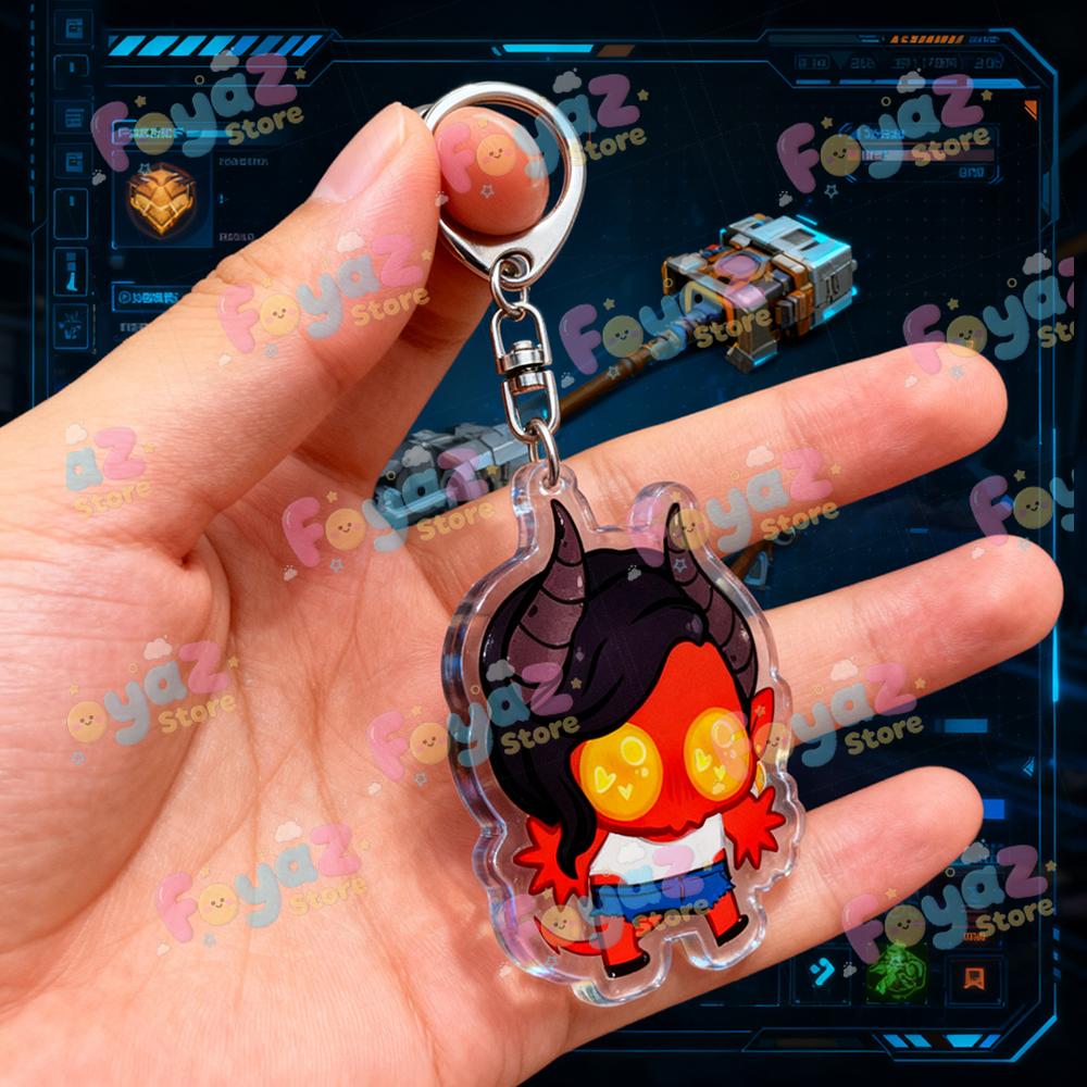 Fashion Game Dispatch Art Keychain for Accessories Funny Waterboy Sonar Prism Gaming Keyrings Key Chains Fans Gifts