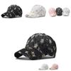 Fashionable Lace Baseball Cap Summer Women's Big Embroidered Flower Daisy Gold Thread Duck Tongue Hat
