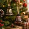 5pcs 6Styles Retro Bell Ornaments 22/26/30/38mm Vintage Decor  for Christmas Tree