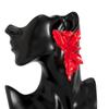 Metal Petal Dangle Earrings Exaggerated Drop Earrings Stylish Statement Earrings  Party Occasion