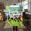 1 Stück The Wiggles Druck Flanelldecke, Hohe Qualität, Bequem für alle Jahreszeiten, Heimdekoration, Wärme und Komfort, Perfekt für Weihnachtsgeschenke217