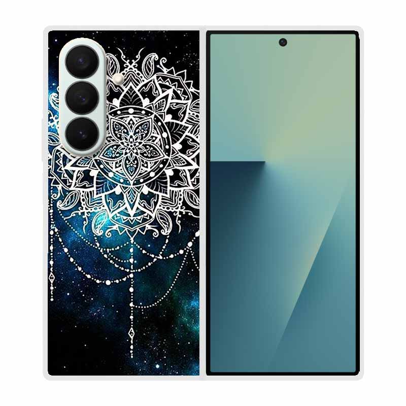 Coque For SAMSUNG Fold 7 5G Cases Animal Marble Clear Hard Phone Funda for Galaxy Z Fold7 5G Back Cover Zfold7 Transparent Shell