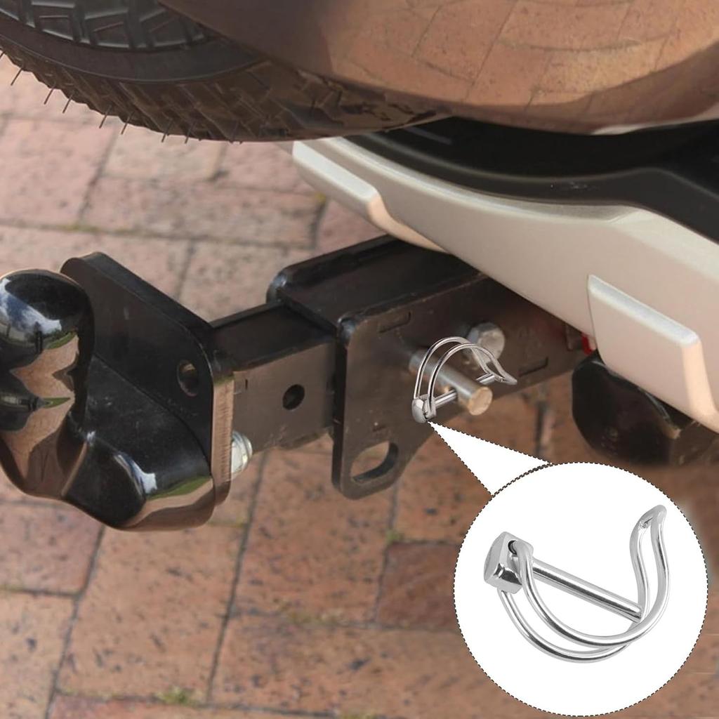 10Pcs Stainless Steel Folding Latch Pins For Equipment Trailer Clutch Lock Jack Legs Secure Connection