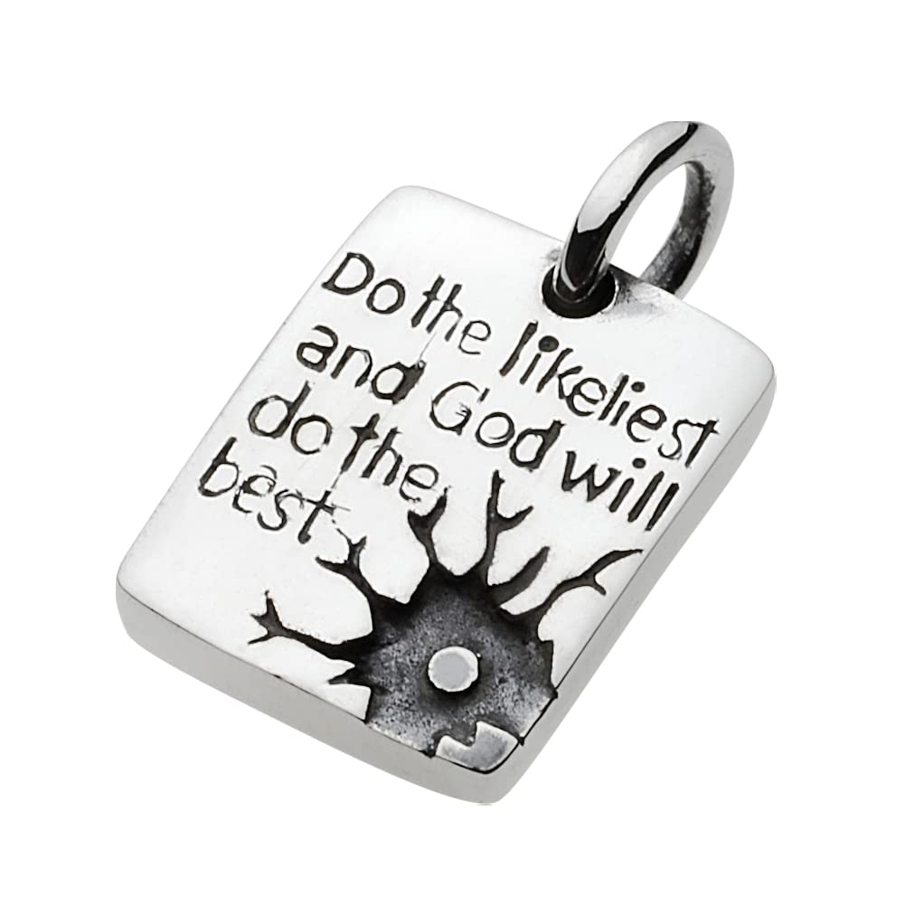 

Message Plate Pendant fp0132 [Figmart] [Silver Accessory]