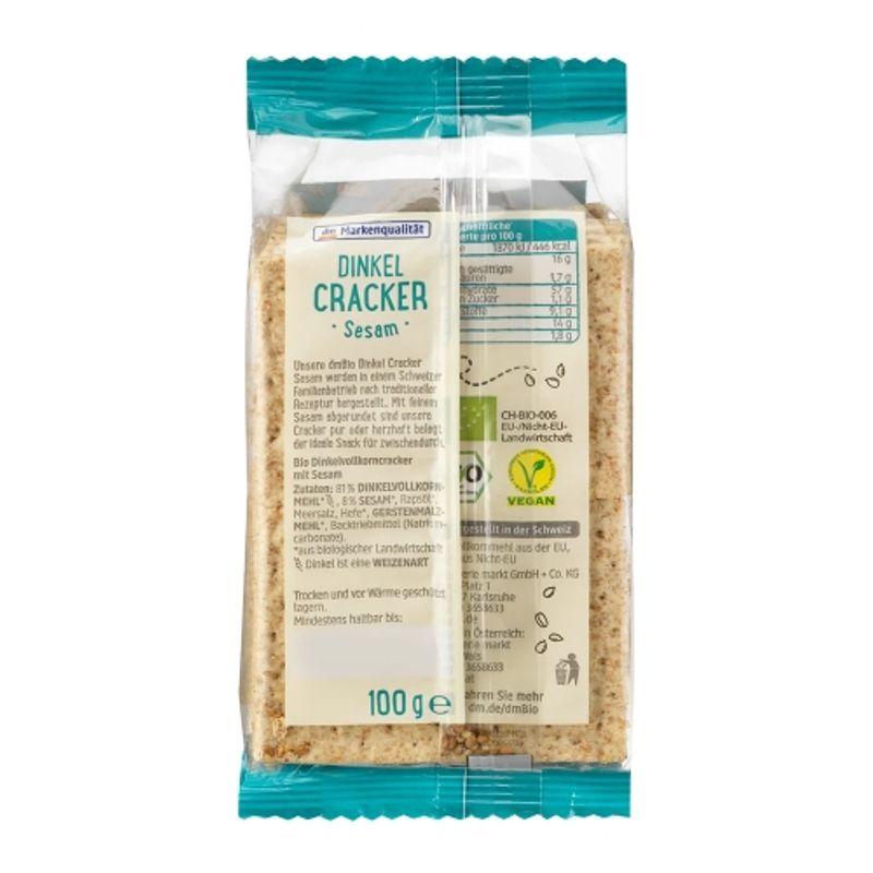 DM Bio DM Dinkel Sesame Crackers 100g