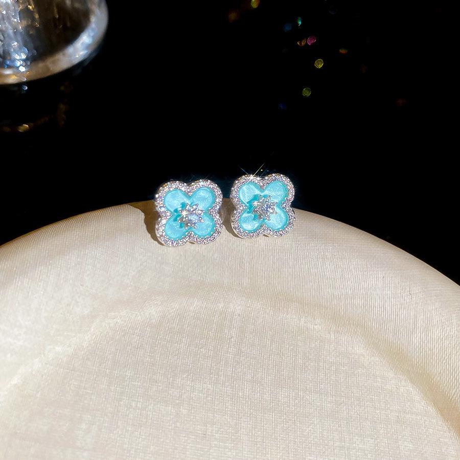 French Pearl Beads Zircon Pearl Stud Earrings - Elegant and Versatile High-End Accessories