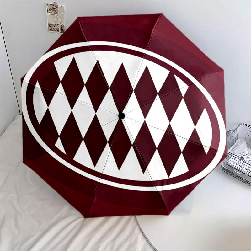 Muster des FC Bayern München, automatischer Regenschirm, tragbares und faltbares Design, 8 Schirmstäbe, ein Weihnachts- oder Geburtstagsgeschenk.