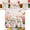 Cute Rabbit Plush Doll With Dress And Bow Decoration For Girls Childrens Gift