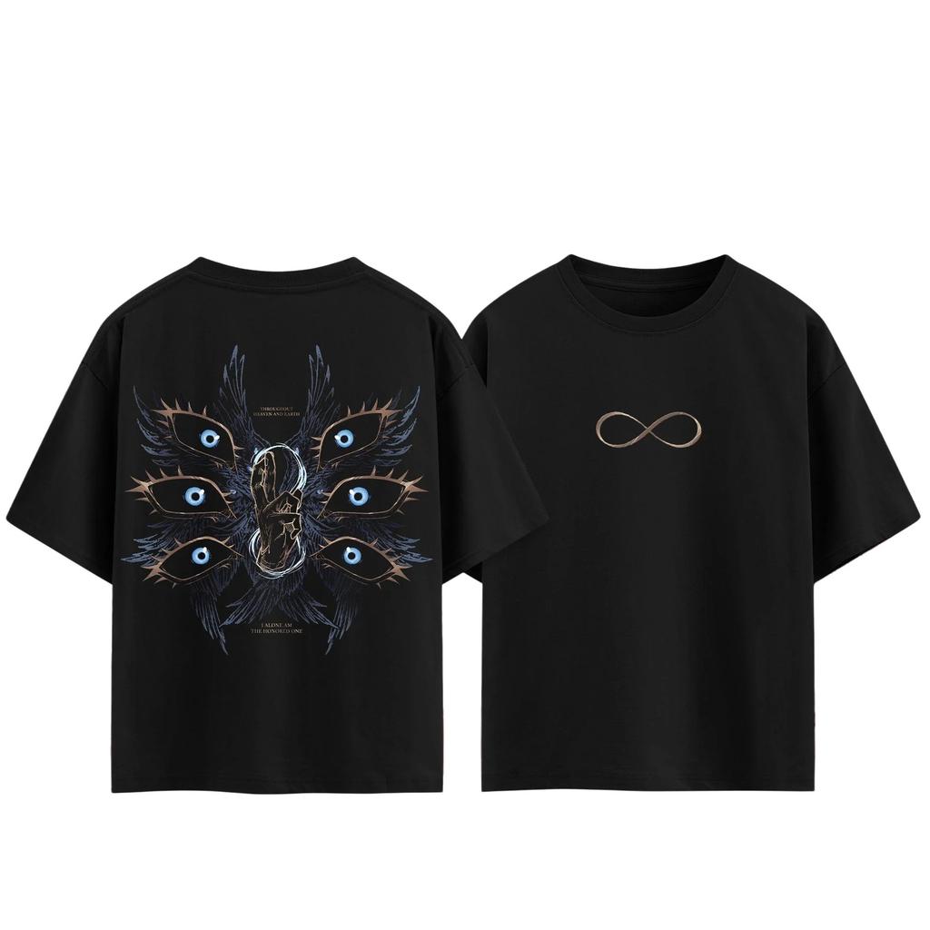 T-shirt Anime Jujutsu Kaisen Gojo Satoru Uomo e Donna Estate Cotone Abbigliamento Moda Traspirante Fan Anime Magliette a Maniche Corte