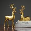 Büroschreibtisch, dekorativer Schreibtisch, nordischer Stil, Tierstatuen, Hirschfiguren, Heimdekoration, Hirschmodell