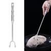 Meat Turner Hook Stainless Steel   Handle BBQ Meat Hooks Cooking Barbecue Flipper Hooks for Grilling