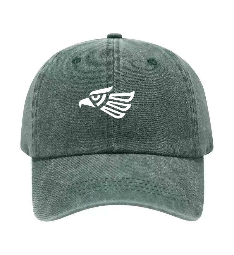 Mexican Eagle Printed Washed Cotton Adjustable Baseball Cap Classic Snapback Dad Hat Breathable Golf Fishing Outdoor Sun Cap