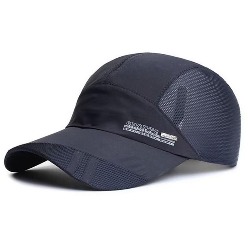 

Letter Embroidery Summer Sun Hat Sun Protection Travel Sports Hat For Women Men темно-синього кольору