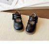 2026 Spring/Autumn Girls' Leather Bow Lace Princess Shoes - Non-slip Stylish Single Shoes for Little Girls