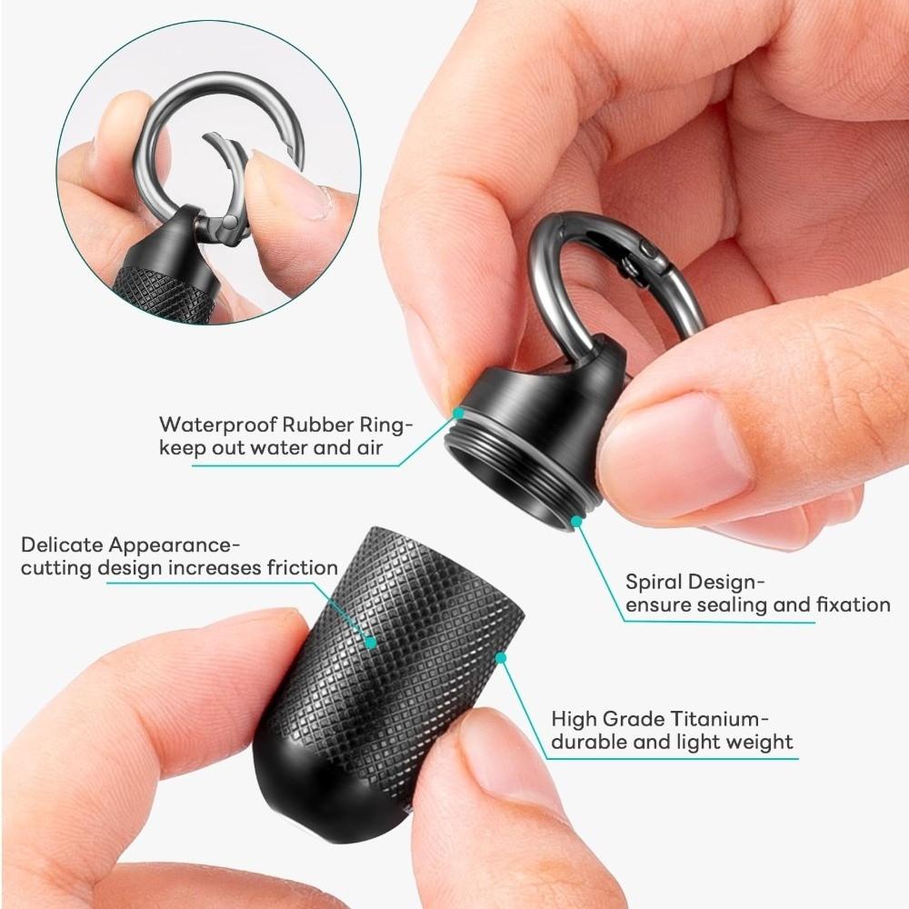 Metal Pocket Pill Holder Moisture-resistant Travel Pill Dispenser New Mini Key Chain Daily Use
