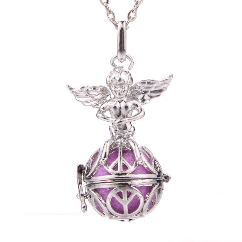 Hot-selling Aromatherapy Ancient Silver Style Cage Type Hollow Necklace Essential Oil Diffuser Perfume Box Ancient Hanfu Accessories