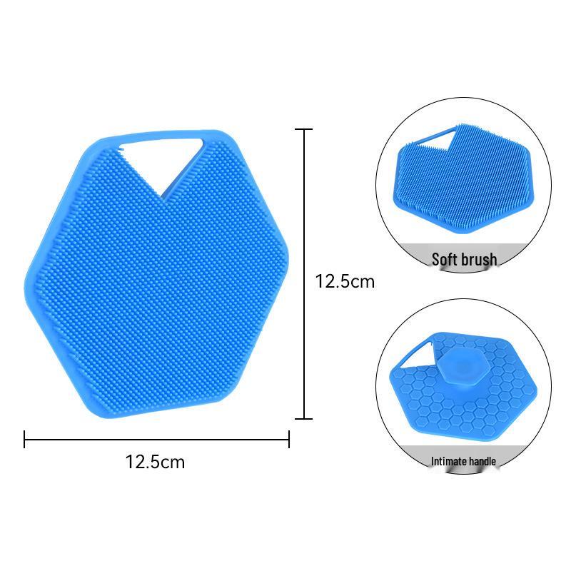 

Силиконовая щетка для спины с длинной ручкой, противоскользящая, черная, удлиненная и утолщенная конструкция