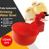 Chicken Drinking Cup Automatic Drinker Chicken Feeder Plastic Poultry Waterer Drinking Water Feeder for Chicks Duck Goose Quail