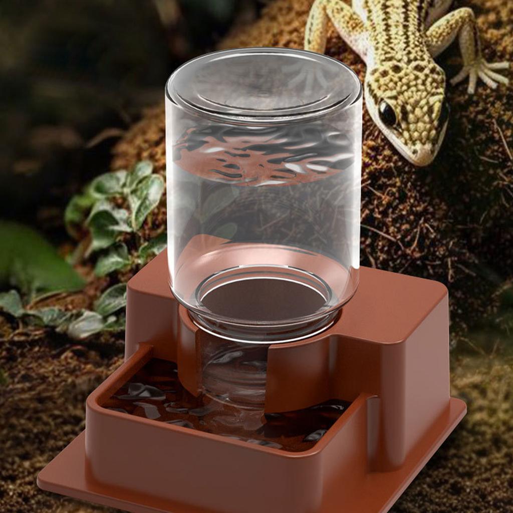 Automatische Drinkbak Voor Reptielen Habitats Terrarium Stille Waterbak met Afneembaar Ontwerp Water Voederbak voor Terrarium
