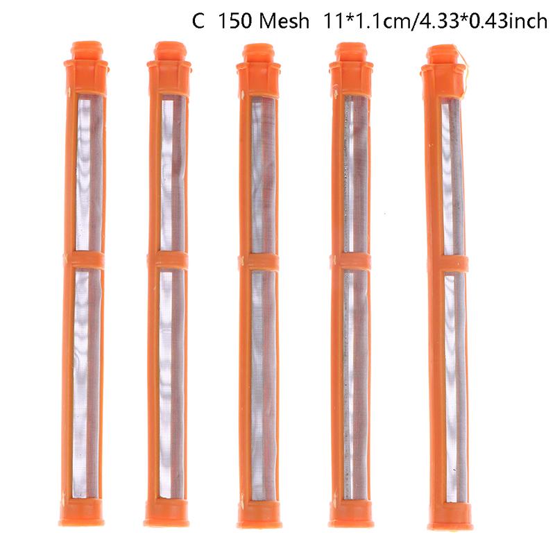 

Spray Gun Filter Spraying Machine Accessories Airless Filter 5pcs Airless Gun Filter 60/100/150 Mesh Airless Paint Parts Filter