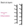 Wall-Mounted Yoga Mat Rack: Studio & Home Storage Display Shelf