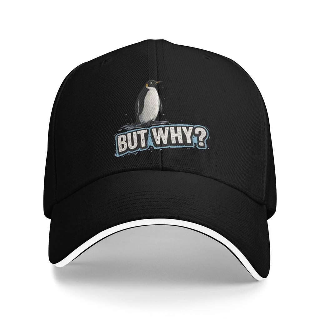 Nihilist Penguin But Why Funny Animal Sun Baseball Cap Summer Y2k Funny Hip Hop Hats For Men Adult Tennis Skate Baseball Caps