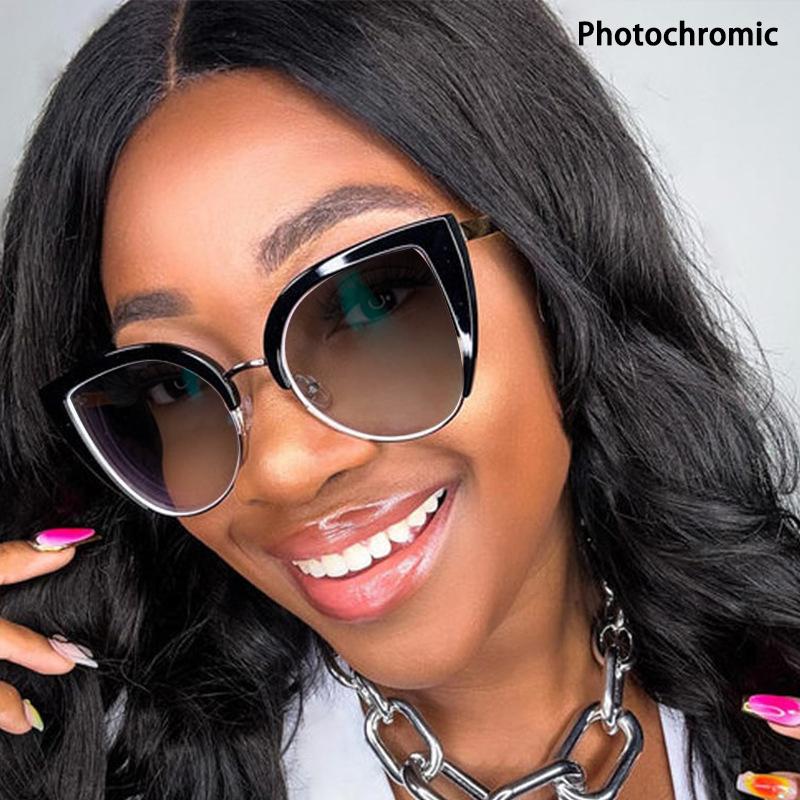 Women Cat Eye Glasses Luxury Brand Frames Optical Extra Large Eyeglasses Fashion Prescription Eyewear Anti Computer Blue Light