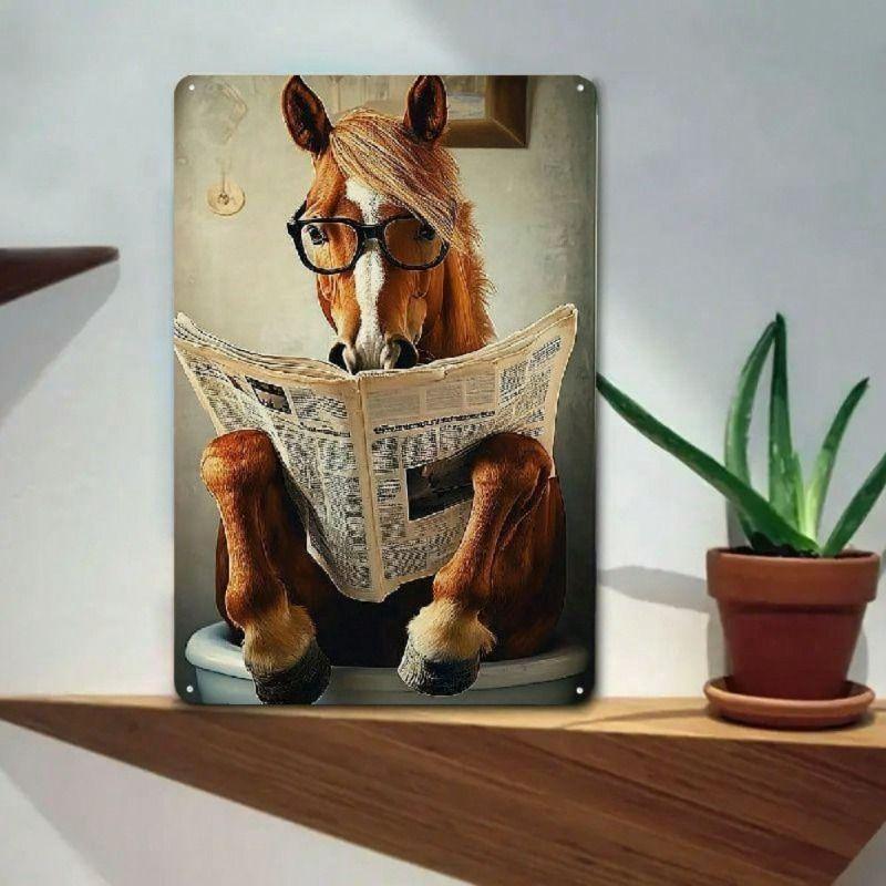 Retro Metal Tin Sign Wall Art Decor for Living Room Bedroom Office