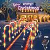 Solar Candy Cane Lights, 5-in-1 Solar Powered Christmas Pathway Lights, Outdoor Waterproof Xmas Decor for Lawn Yard Garden Tree