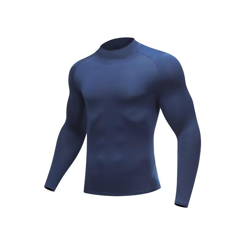Men s Quick-Dry High Neck Long Sleeve Running Top S