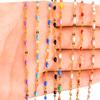 2.5mm Stainless Steel Gold Color Lip Beaded Link Chain Necklace Fashion Jewelry Can Be Length 14-30inch