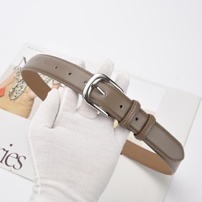 Women's Versatile Leather Belt: Trendy Decorative Fashion for Jeans, Skirts, and Trousers