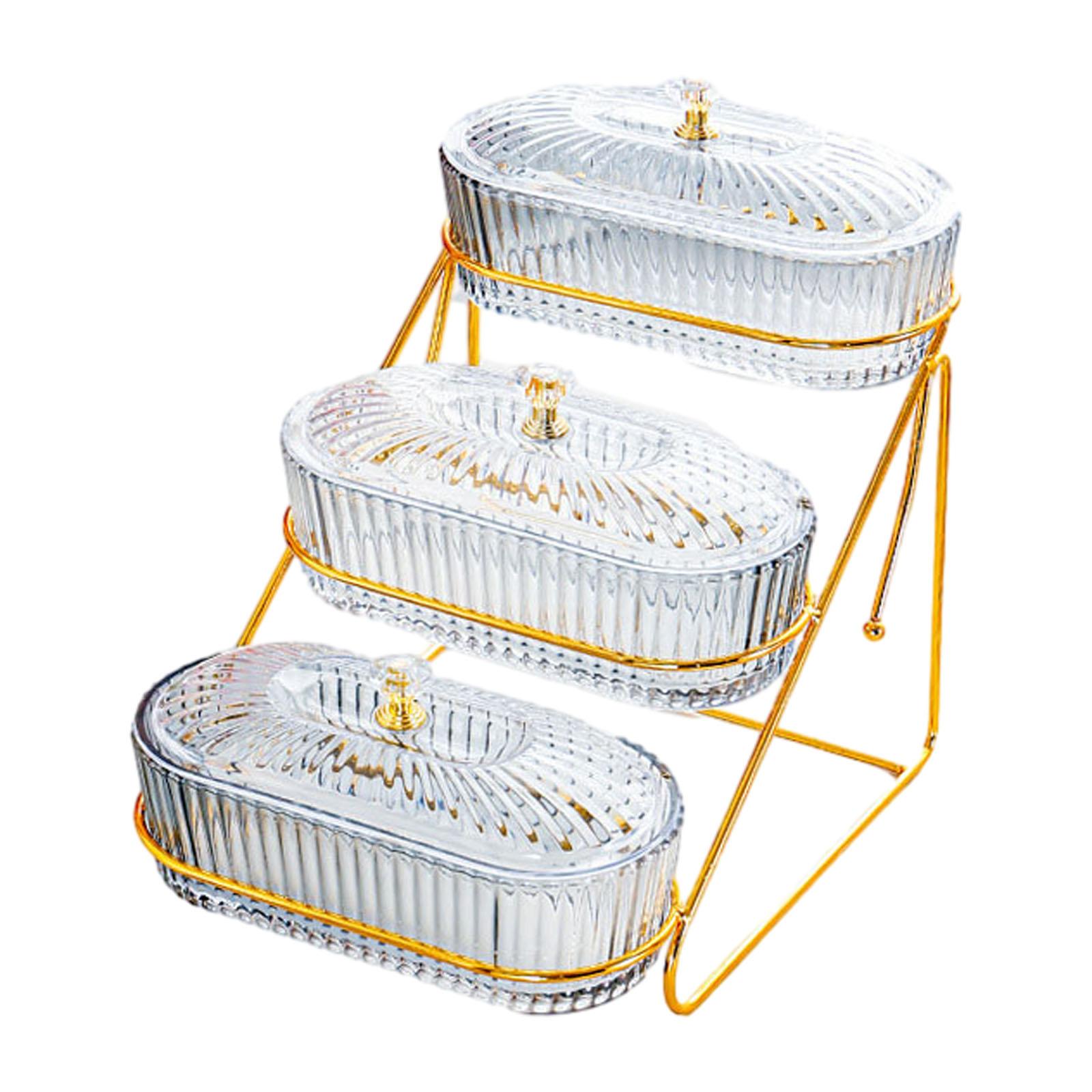 Fruit Serving Tray, Dried Holder Organizer, Multi Layered Multifunctional