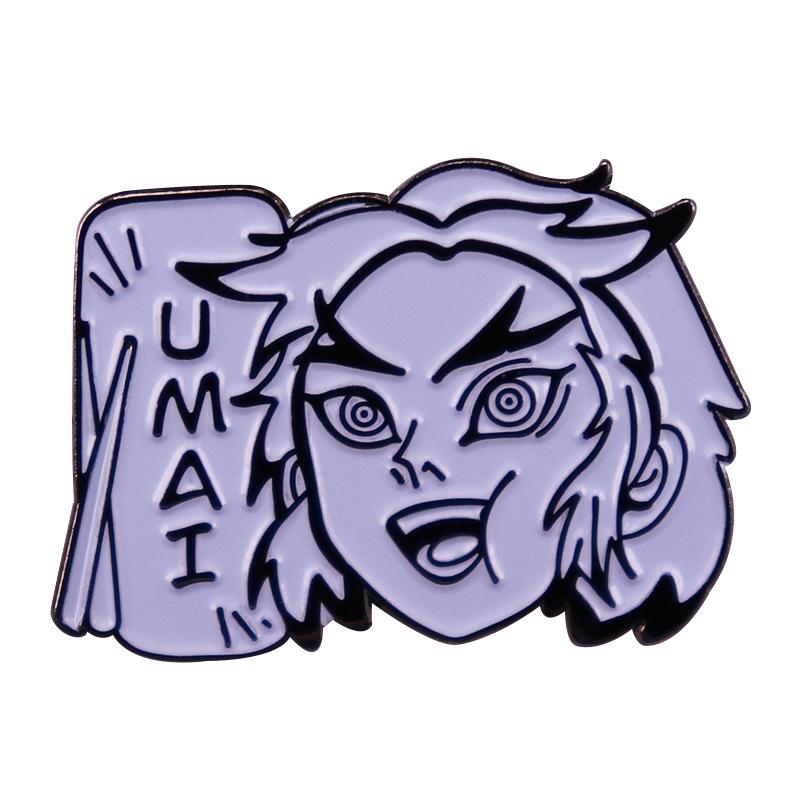 Demon Slayer Anime Lapel Pins Backpack Jeans Enamel Brooch Pin Women Fashion Jewelry Gifts Cartoon Badges