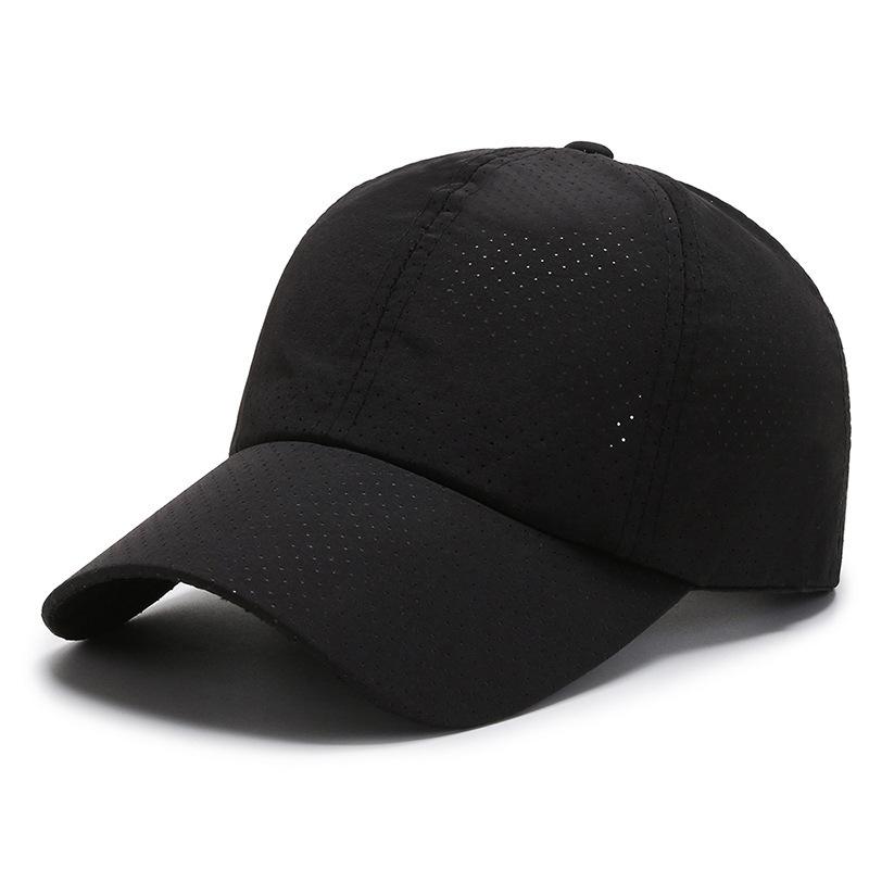

Unisex summer thin sun-shading baseball cap, outdoor quick-dry cap, breathable, sun-protective, face-covering fishing cap Adjustable чёрный