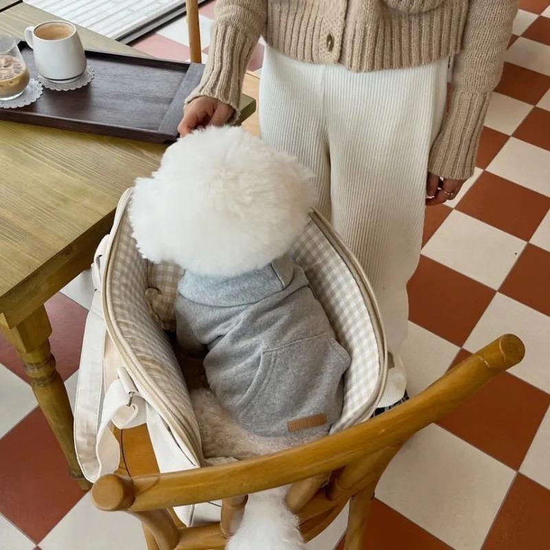 Warm Winter Pet Hoodie Versatile Plush Hoodie Teddy Bear Schnauzer Coat Pet Cat Small Dog Clothes for Small Dogs Puppy Clothing