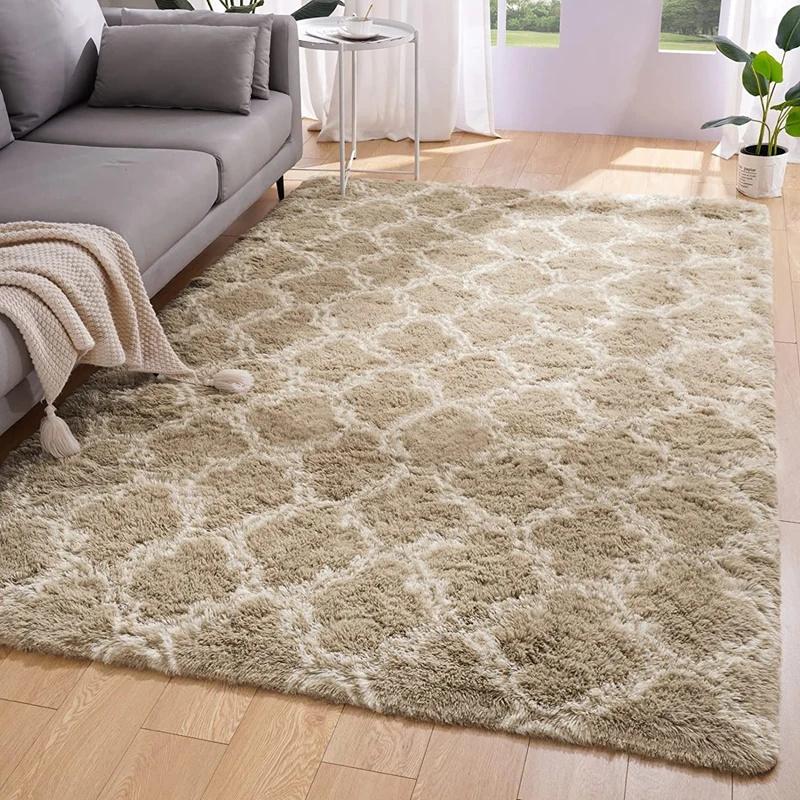 Fluffy Rug Indoor Plush Soft Carpet Soft Shaggy Rugs Plush Area Rugs for Living Room Bedroom Fluffy Carpets Home Decor