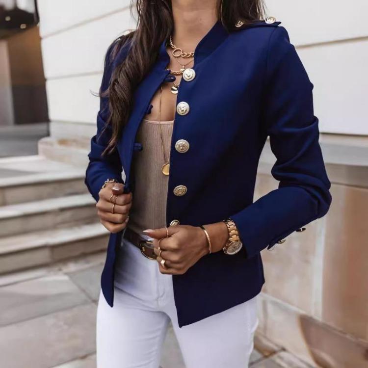 Women Long Sleeve Slim Fit Blazer Short Suit Jacket Casual Office Workwear for Women