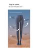 2025 New Style Gray Polka Dot Leggings - Women's Autumn/Winter Plush, Thick, Slimming Pantyhose